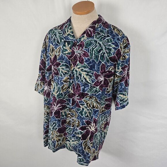 Hilo Hattie Shirt Men's L Colorful Floral The Hawaiian Original Button Down - Picture 14 of 16